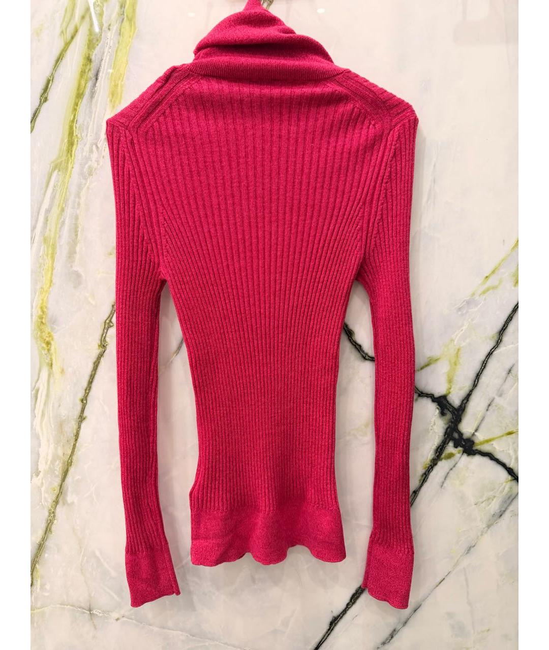 MONCLER Фуксия шерстяная водолазка, фото 3