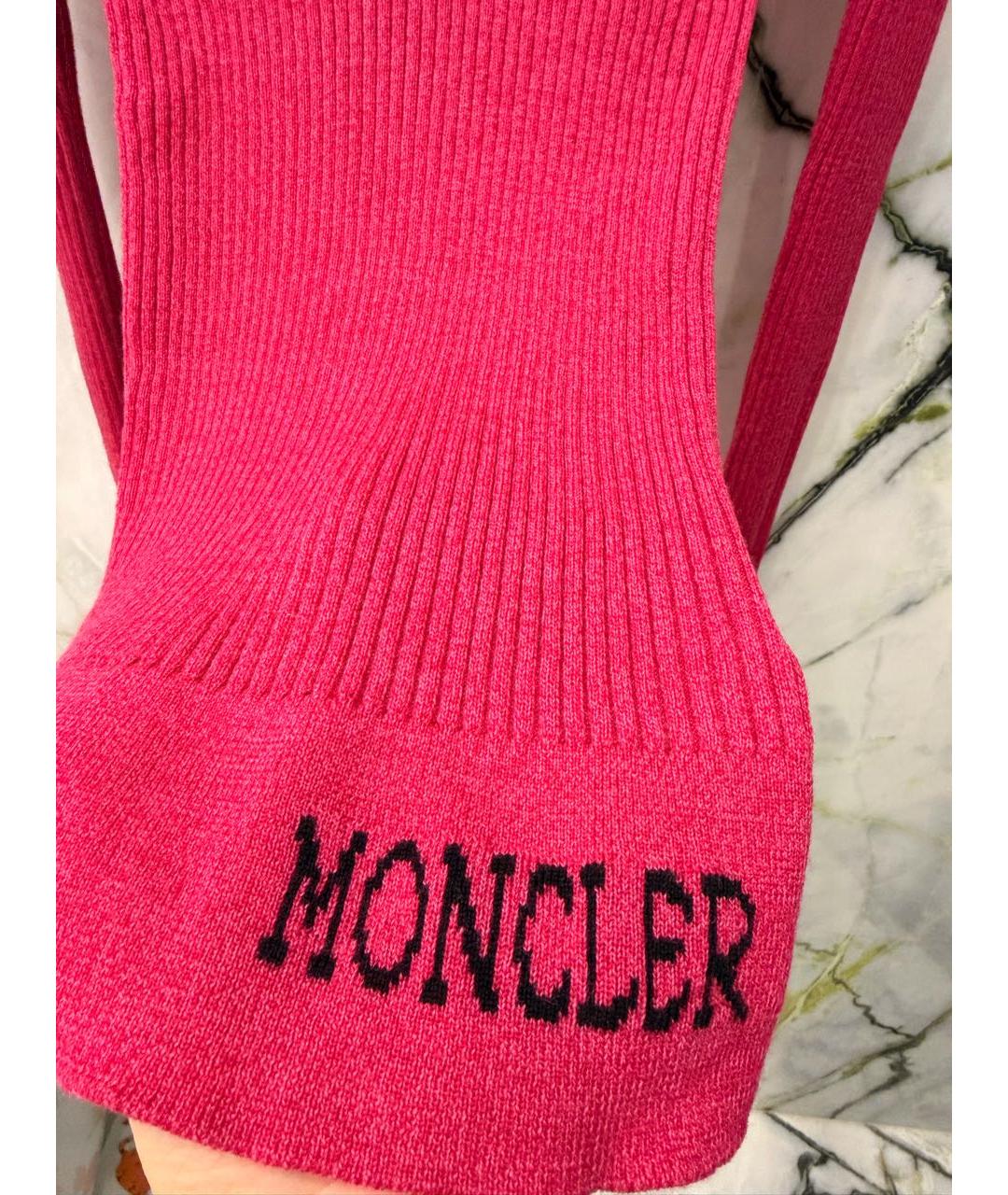 MONCLER Фуксия шерстяная водолазка, фото 5