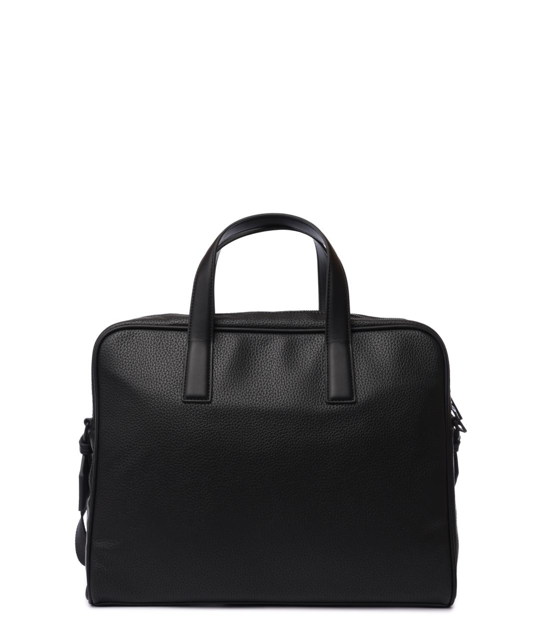 HUGO Черный портфель из искусственной кожи, фото 3