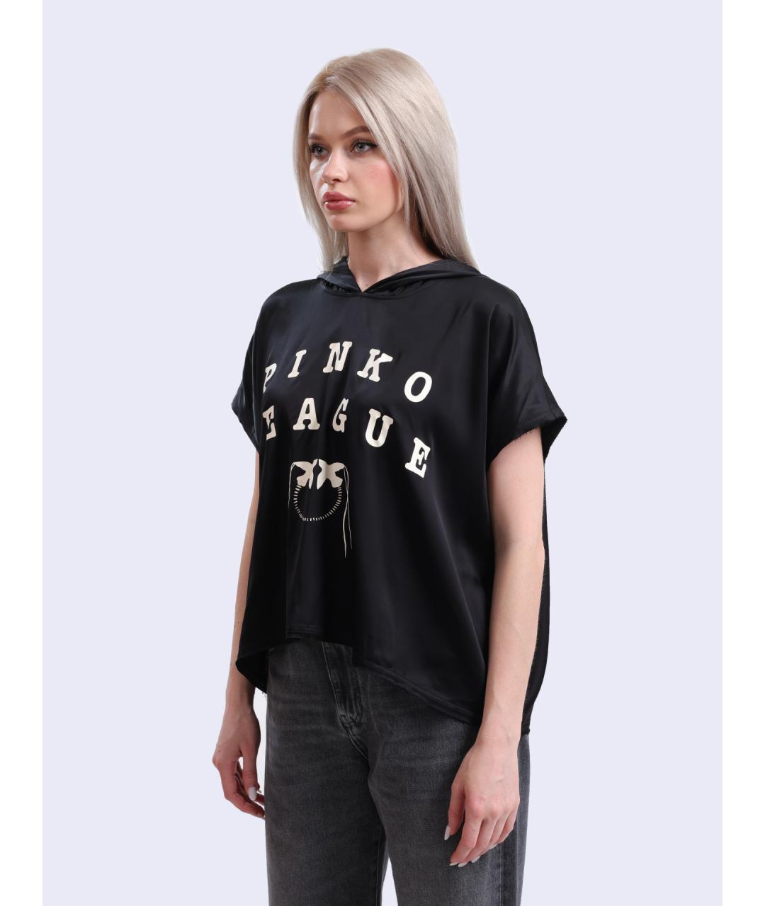 PINKO Черная футболка, фото 3