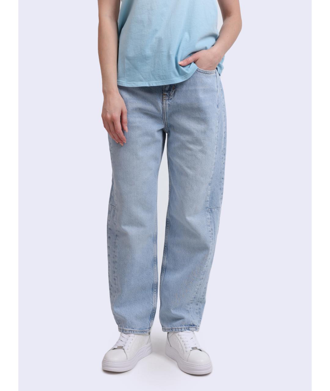 LIU JO Синие прямые джинсы, фото 6