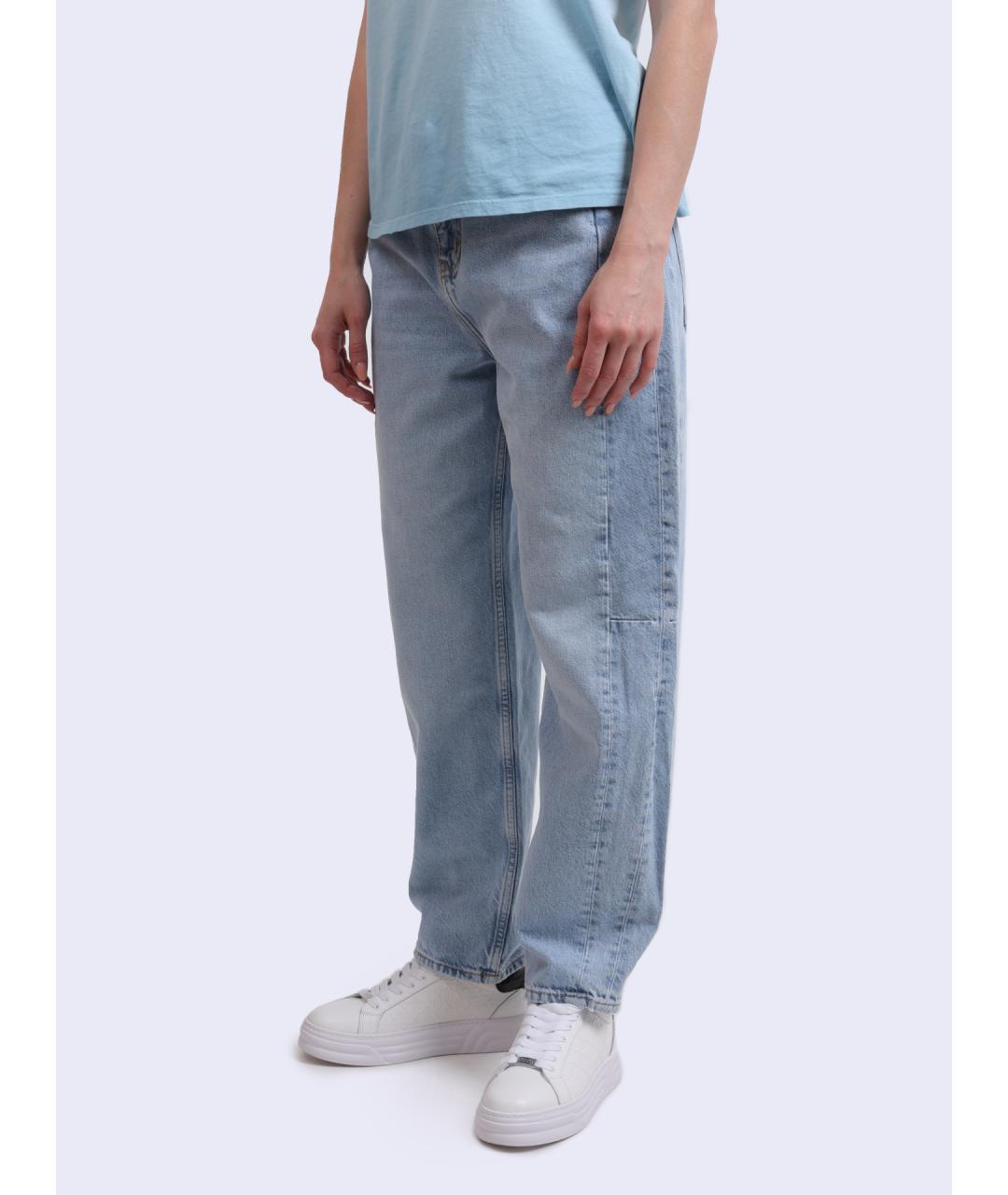 LIU JO Синие прямые джинсы, фото 3