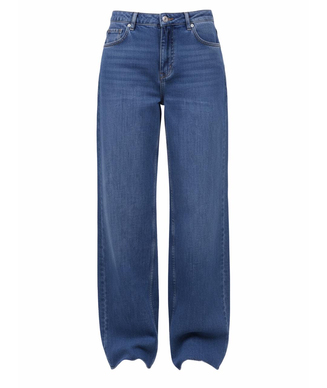 LIU JO Синие хлопковые прямые джинсы, фото 1