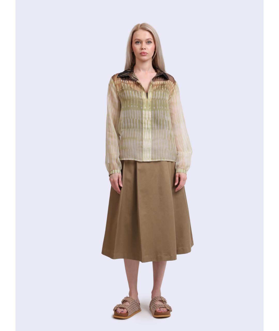 LIU JO Бежевая полиэстеровая блузы, фото 2
