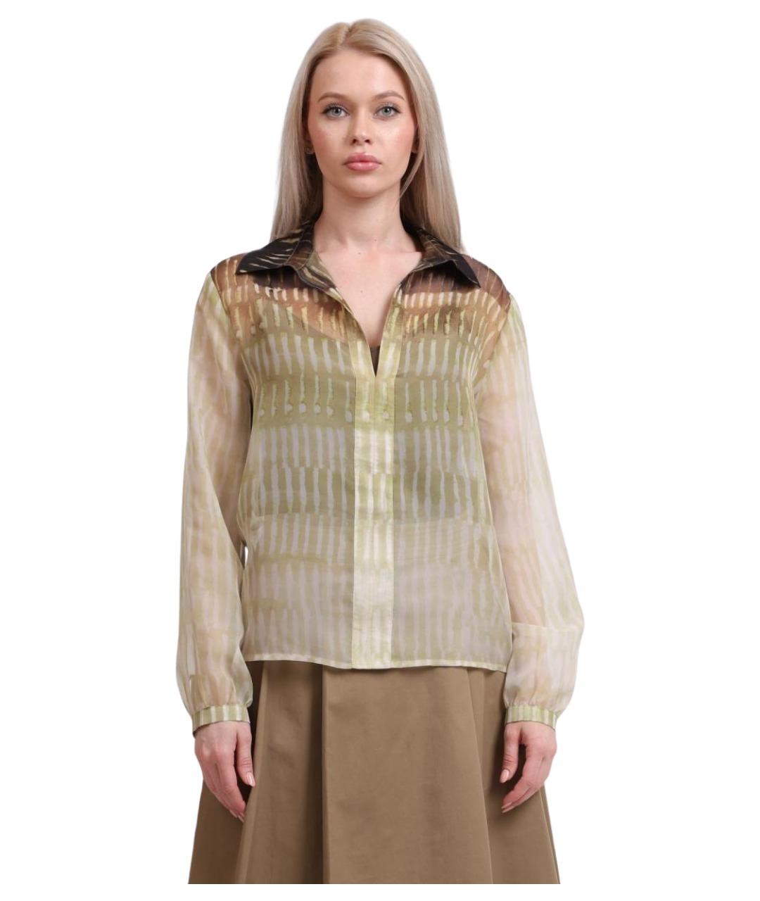 LIU JO Бежевая полиэстеровая блузы, фото 1