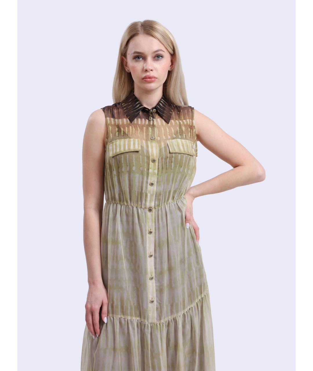 LIU JO Мульти полиэстеровое повседневное платье, фото 2