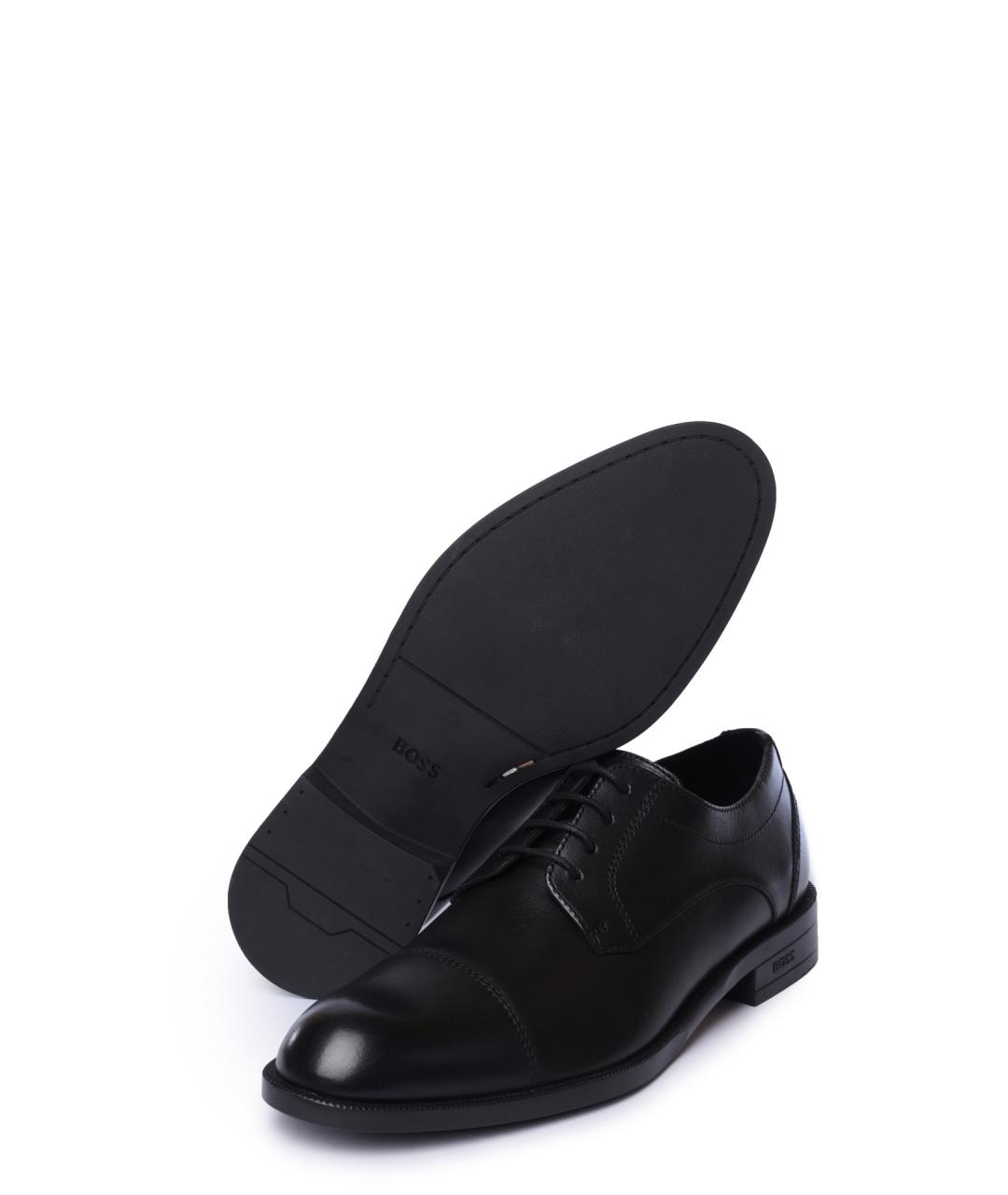 HUGO BOSS Черные кожаные туфли, фото 3