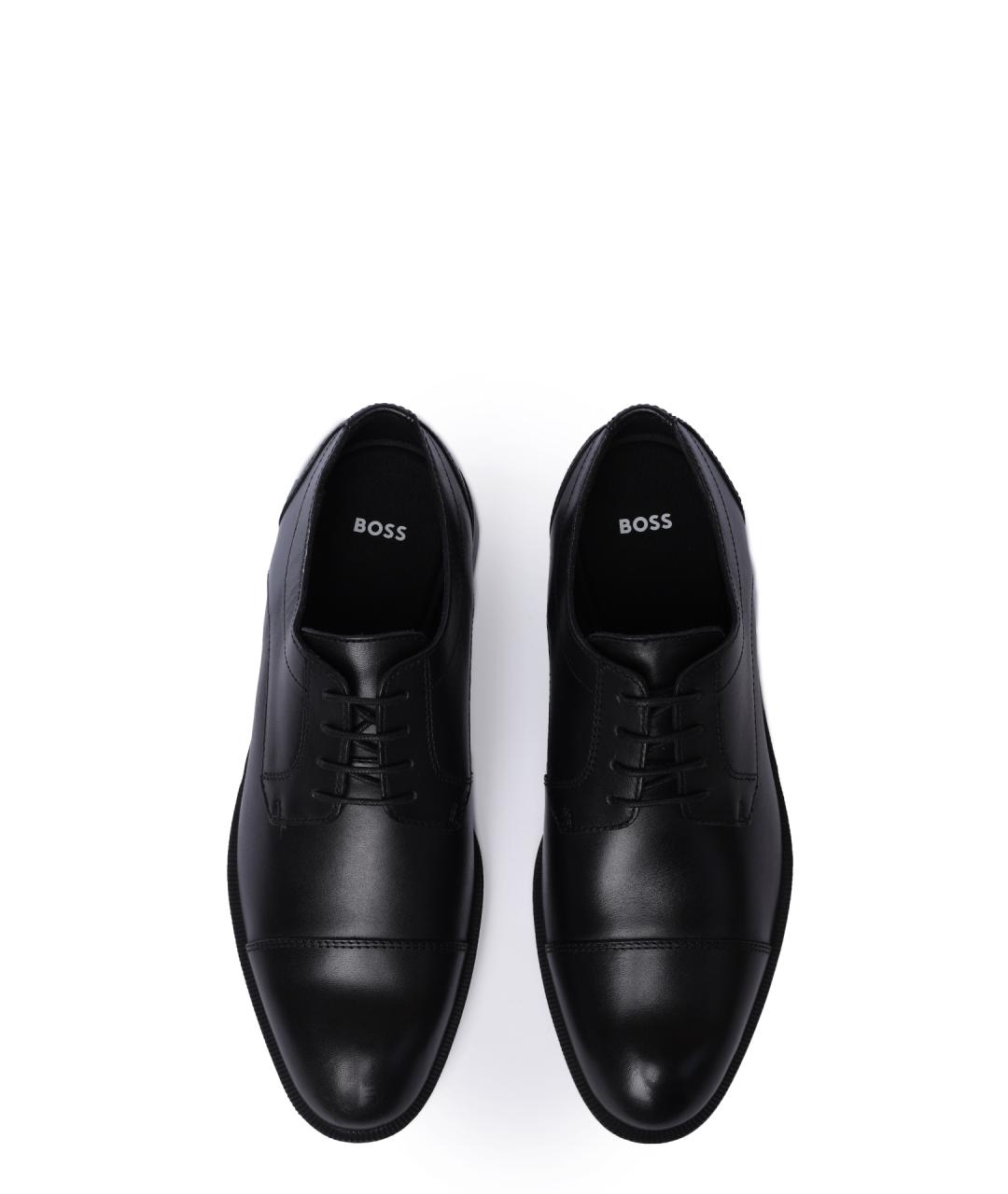 HUGO BOSS Черные кожаные туфли, фото 5