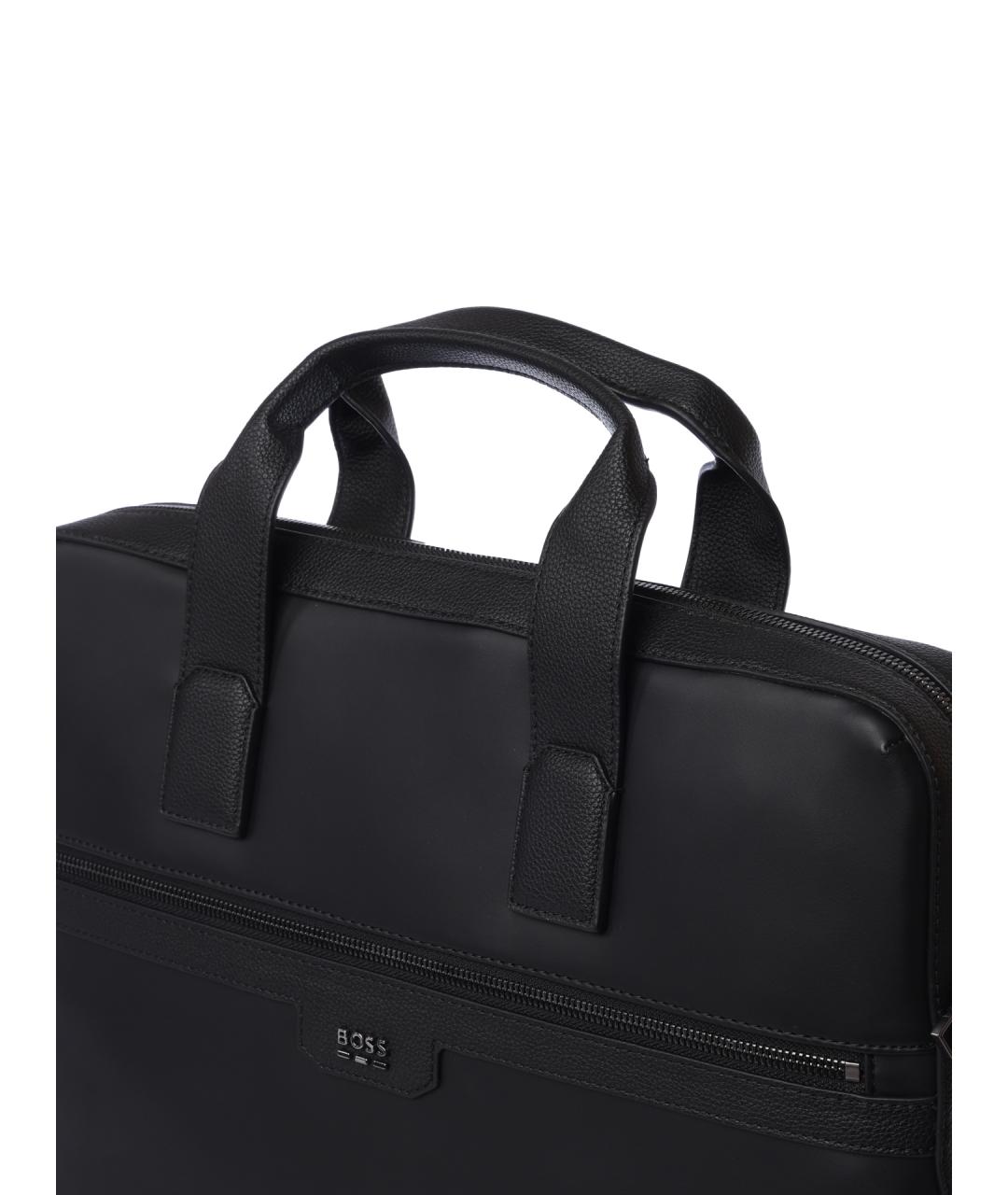 HUGO BOSS Черный портфель, фото 4