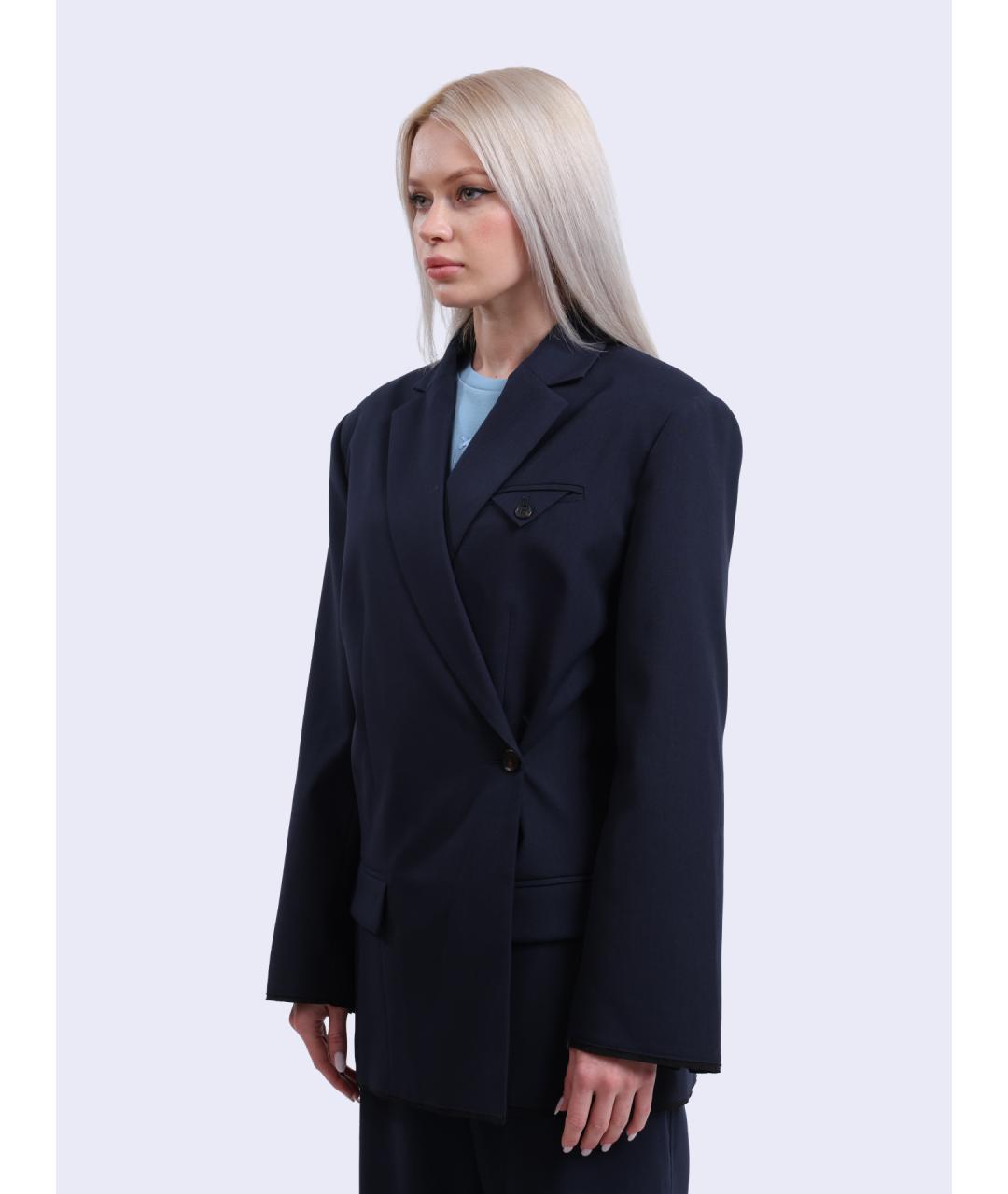 PINKO Темно-синий жакет/пиджак, фото 3