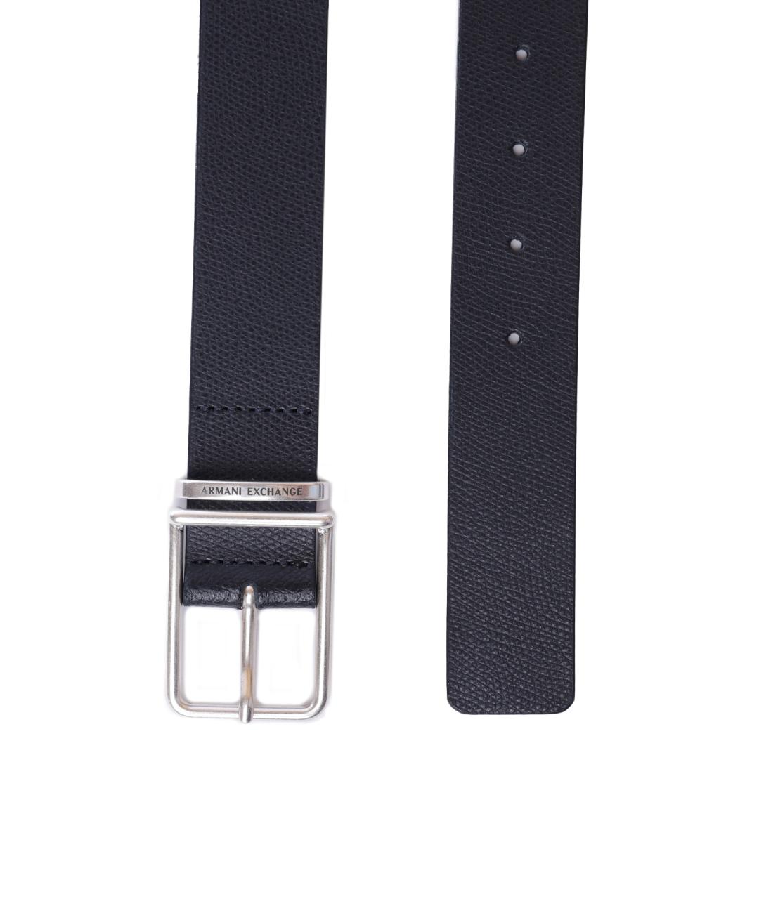 ARMANI EXCHANGE Черный кожаный ремень, фото 2