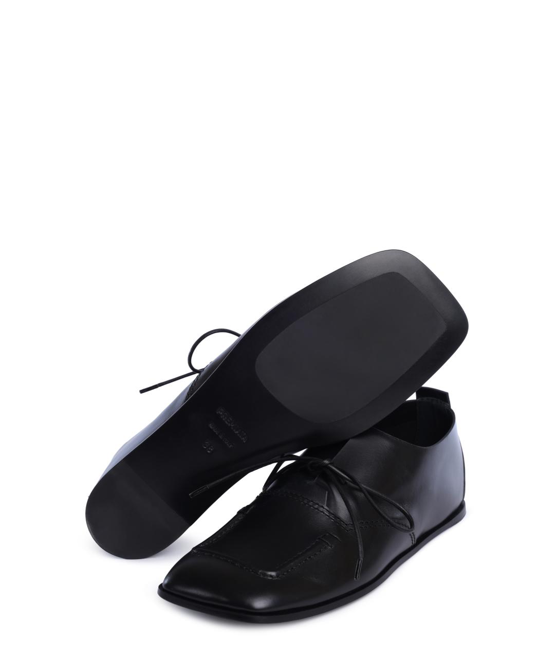 PREMIATA Черные кожаные брогги и оксфорды, фото 4