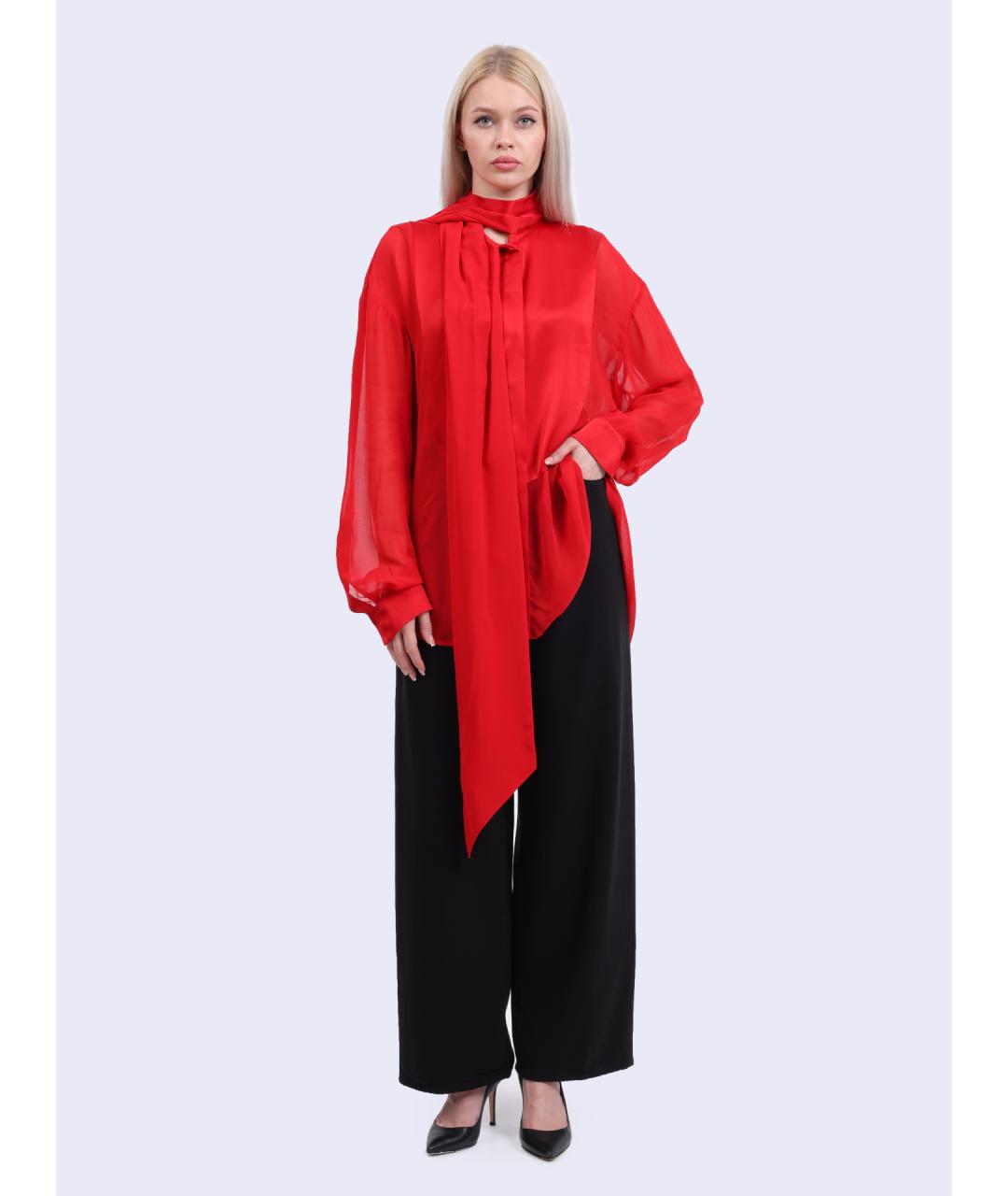 PINKO Красная вискозная рубашка, фото 2