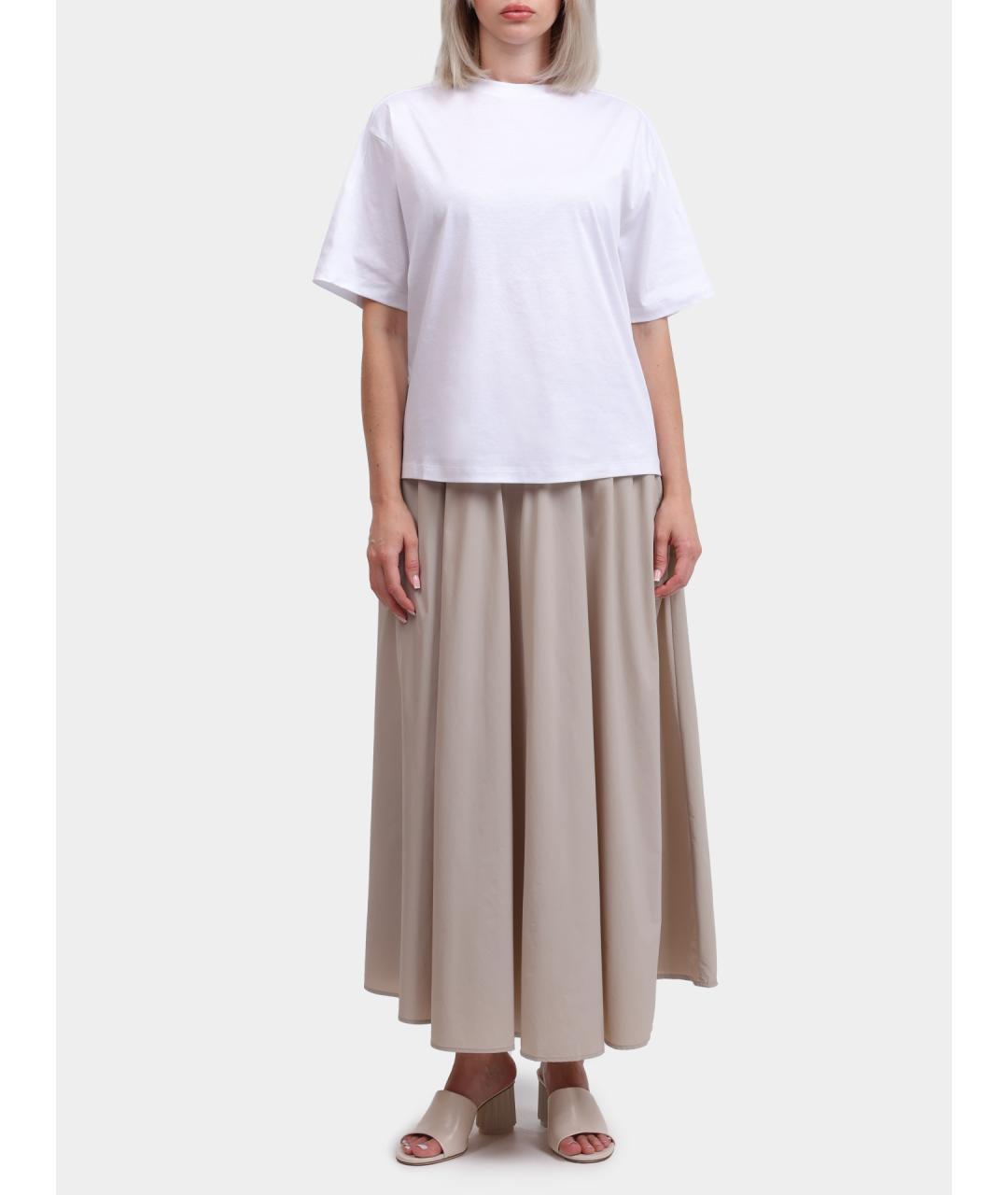 HERNO Серая полиамидовая юбка миди, фото 2