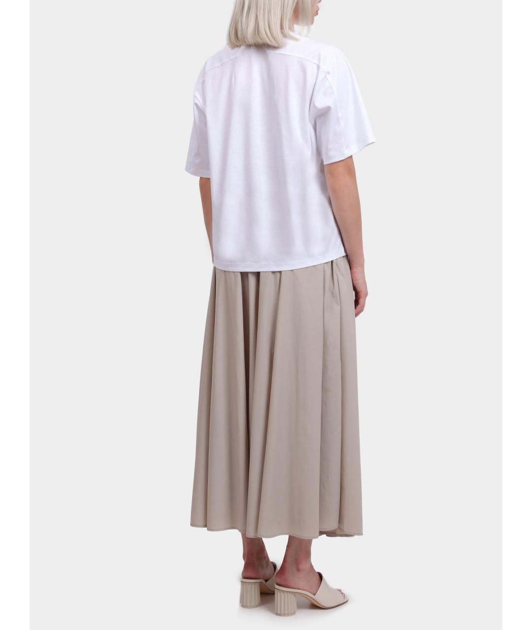 HERNO Серая полиамидовая юбка миди, фото 4