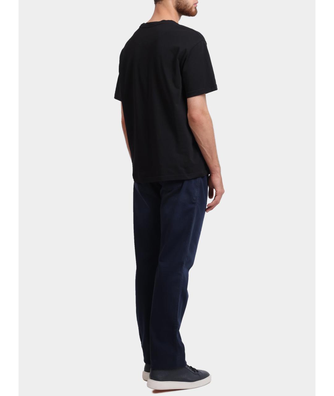 ETRO Черная хлопковая футболка, фото 4