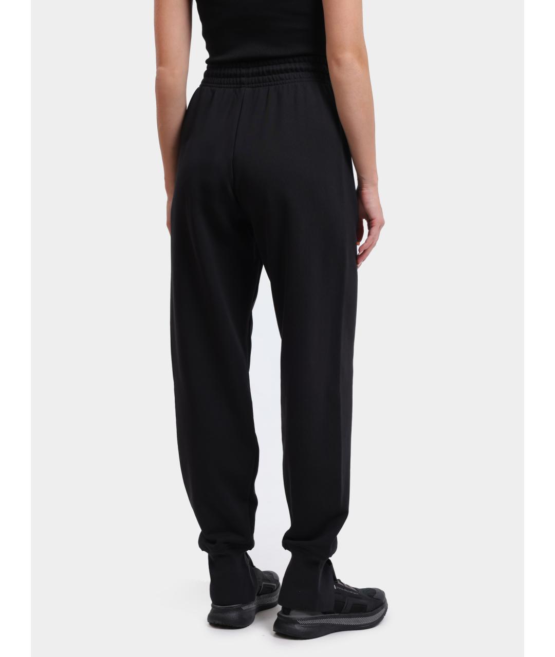 ADIDAS BY STELLA MCCARTNEY Черные хлопковые прямые брюки, фото 3