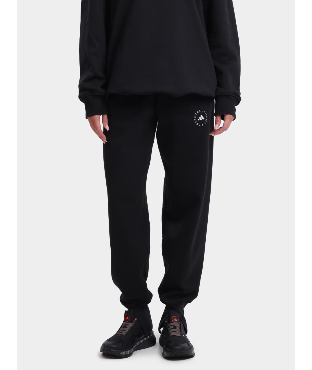 ADIDAS BY STELLA MCCARTNEY Черные хлопковые прямые брюки, фото 7