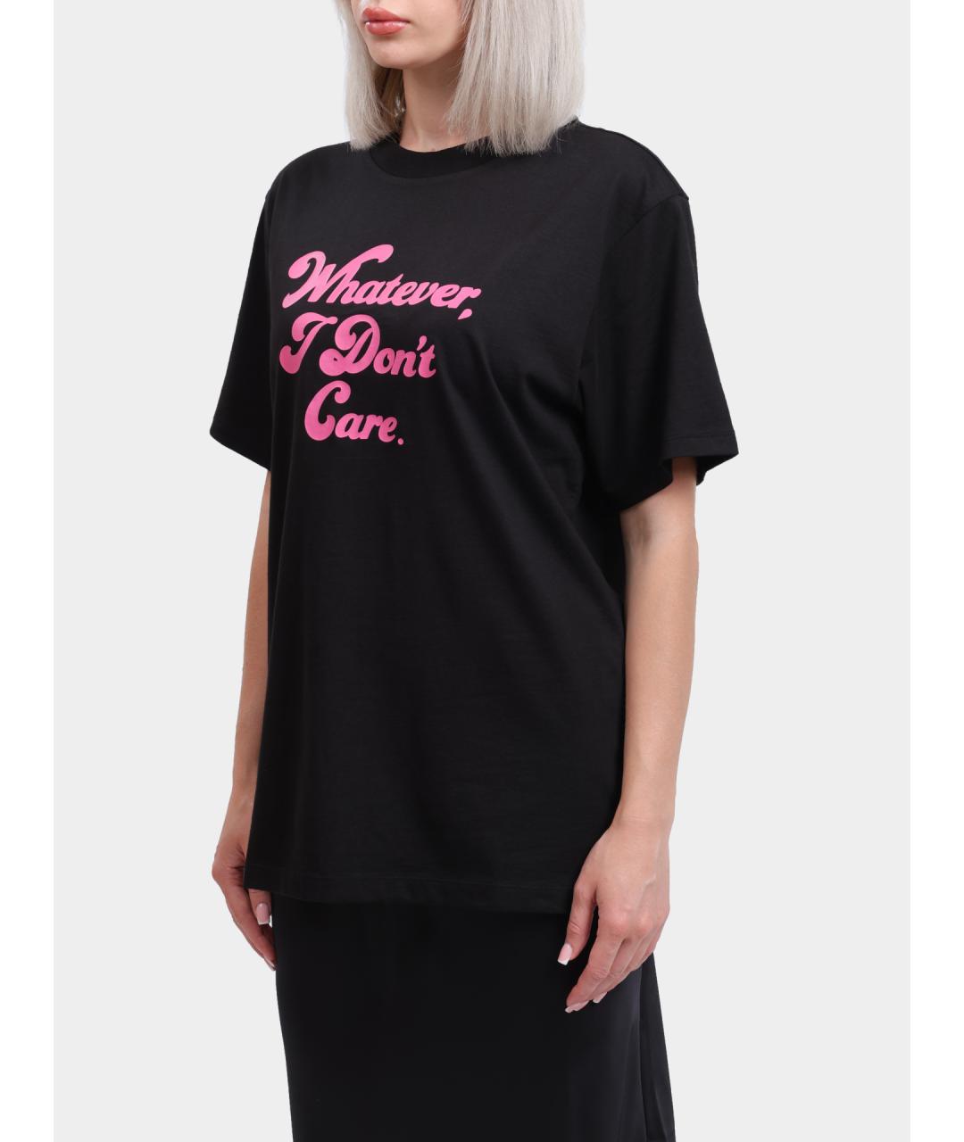 HUGO Черная хлопковая футболка, фото 3