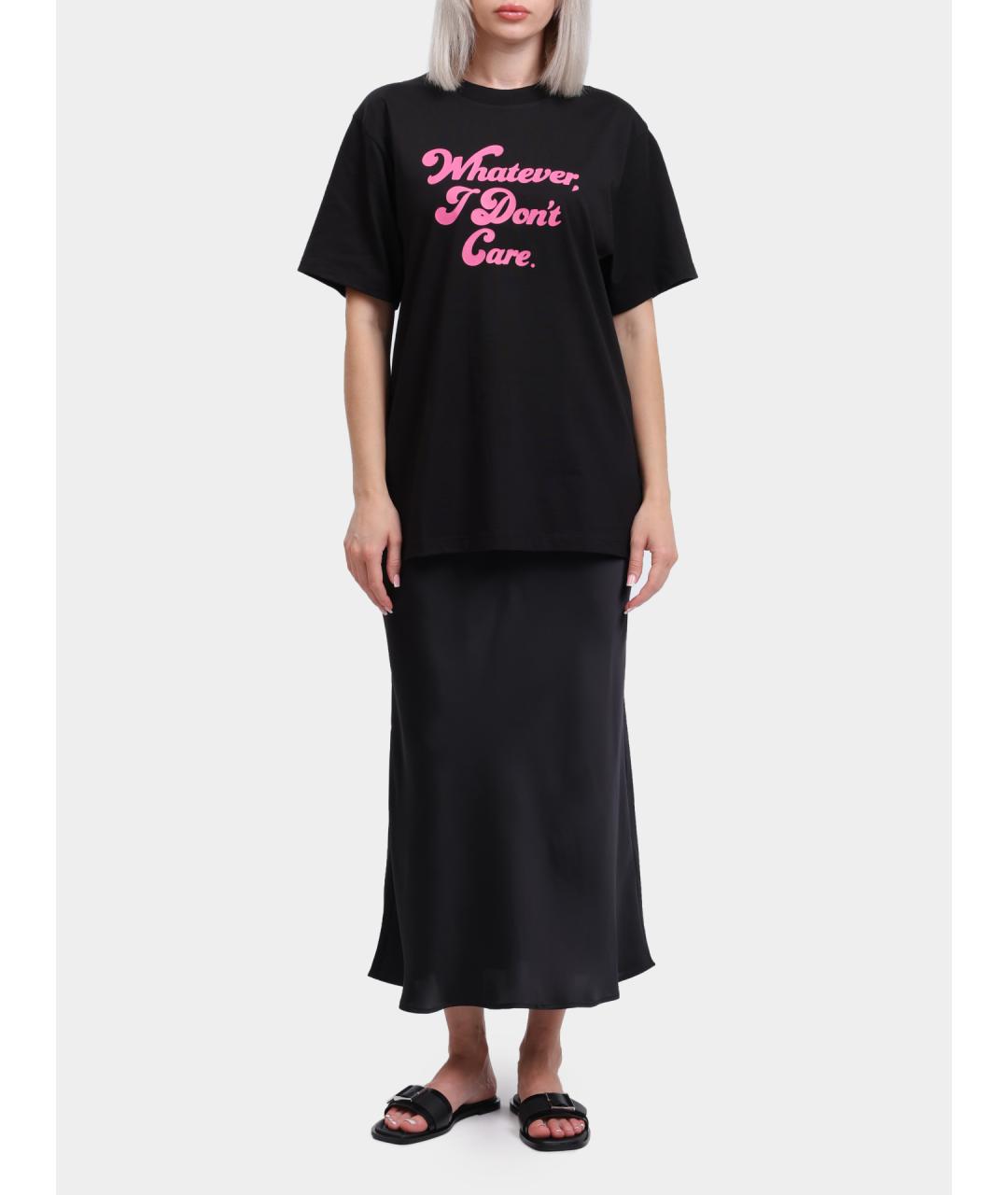 HUGO Черная хлопковая футболка, фото 2