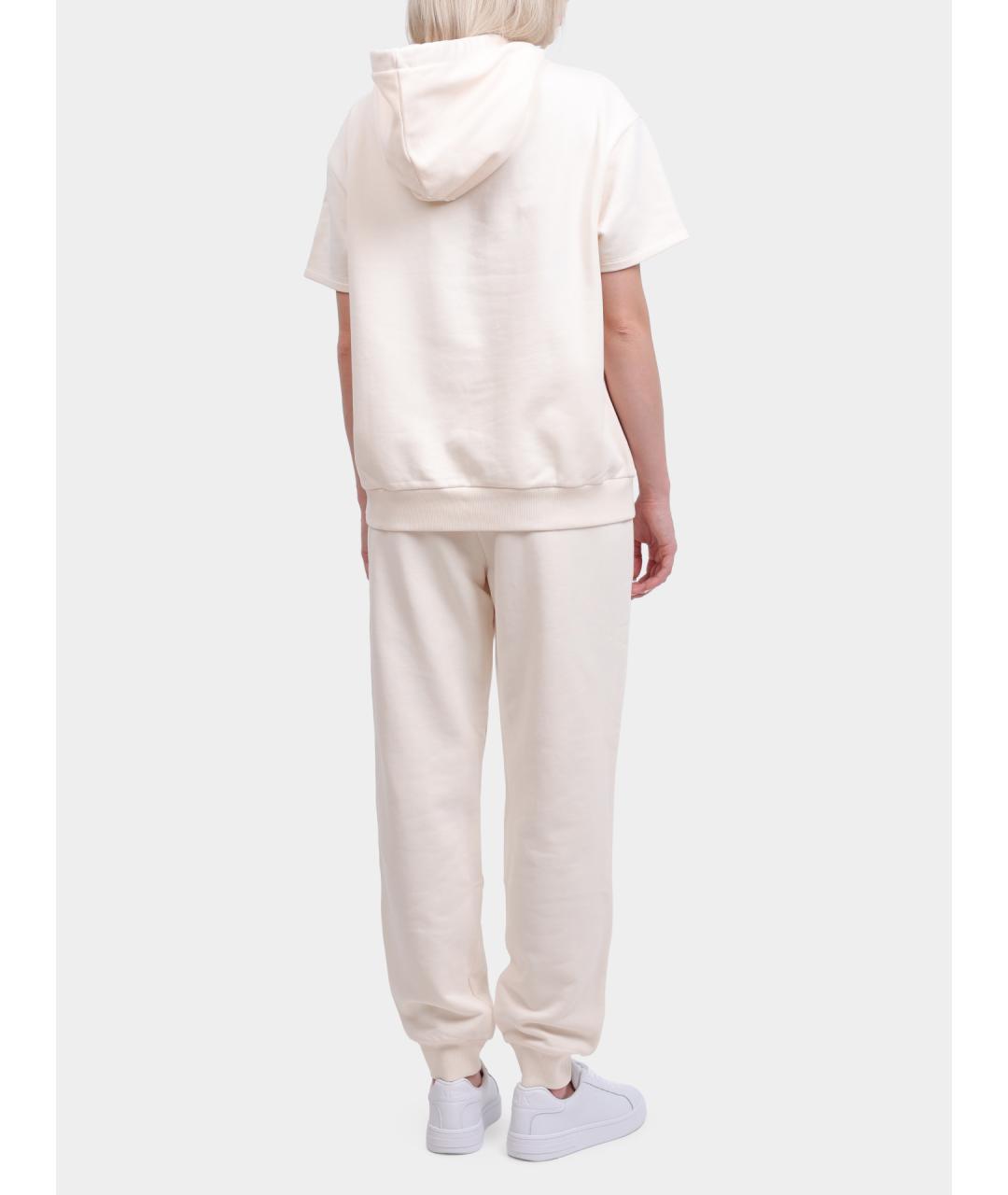 ARMANI EXCHANGE Белые хлопковые прямые брюки, фото 5