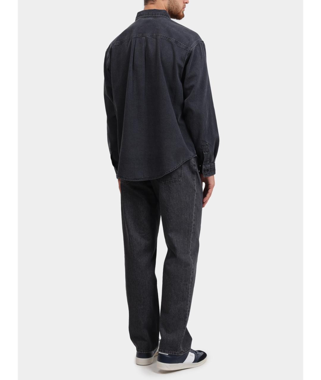 HUGO Серая кэжуал рубашка, фото 5