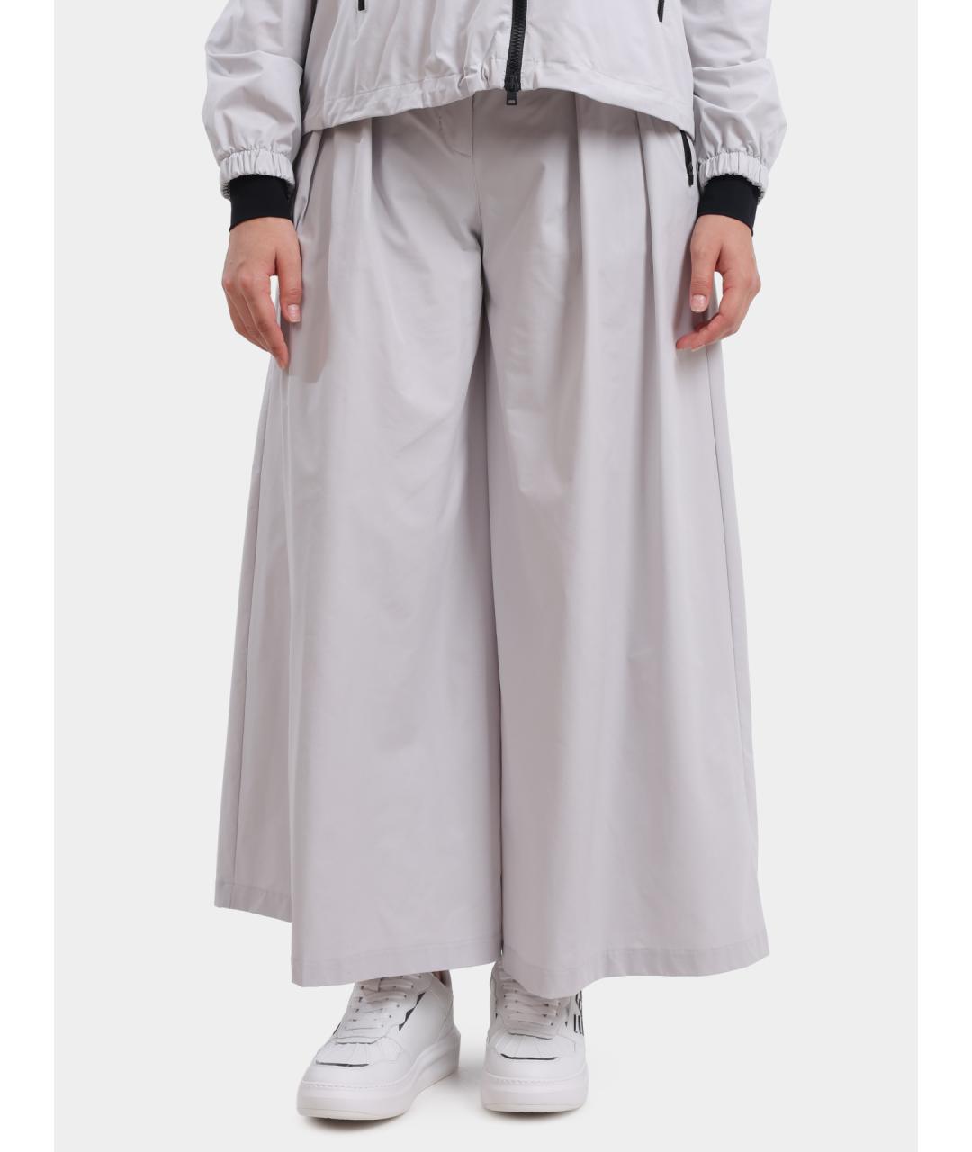 HERNO Серые брюки широкие, фото 6