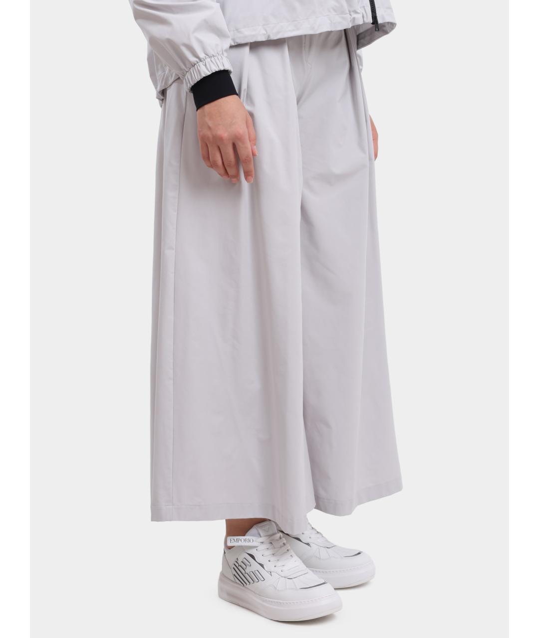 HERNO Серые брюки широкие, фото 3