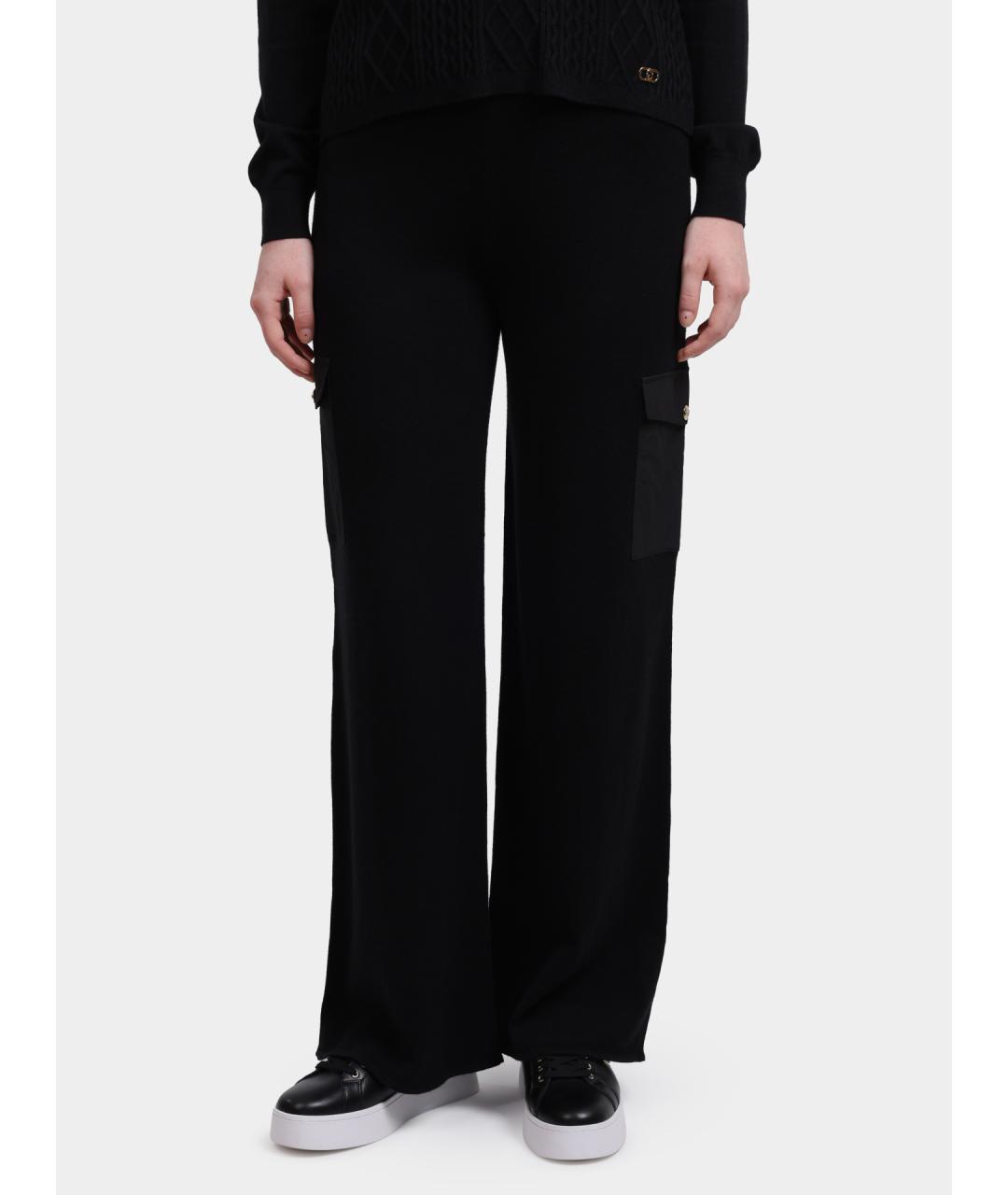 LIU JO Черные прямые брюки, фото 6