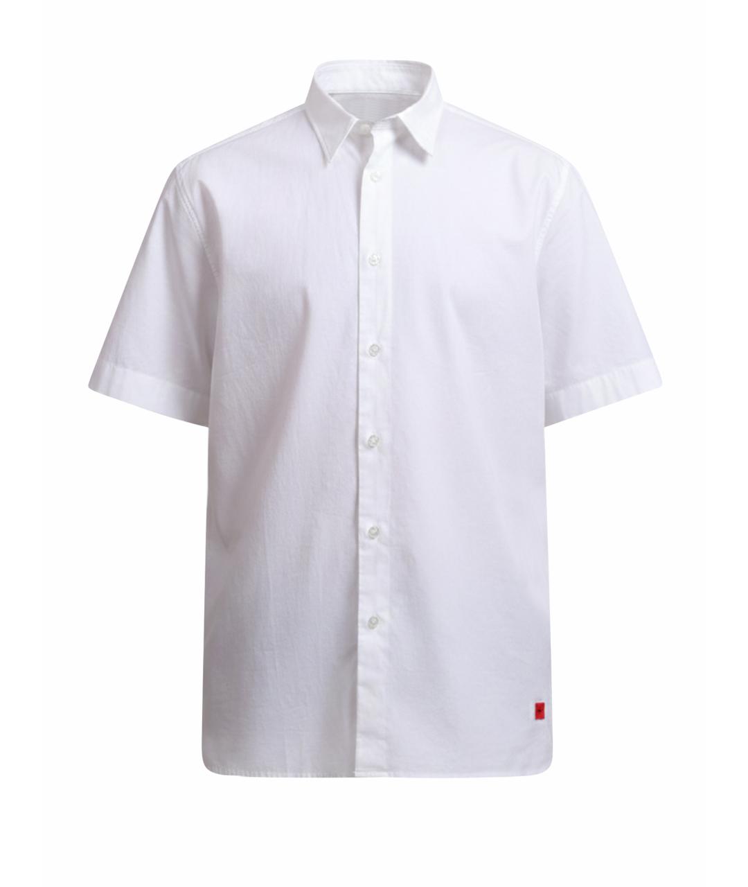 HUGO Белая хлопковая кэжуал рубашка, фото 1