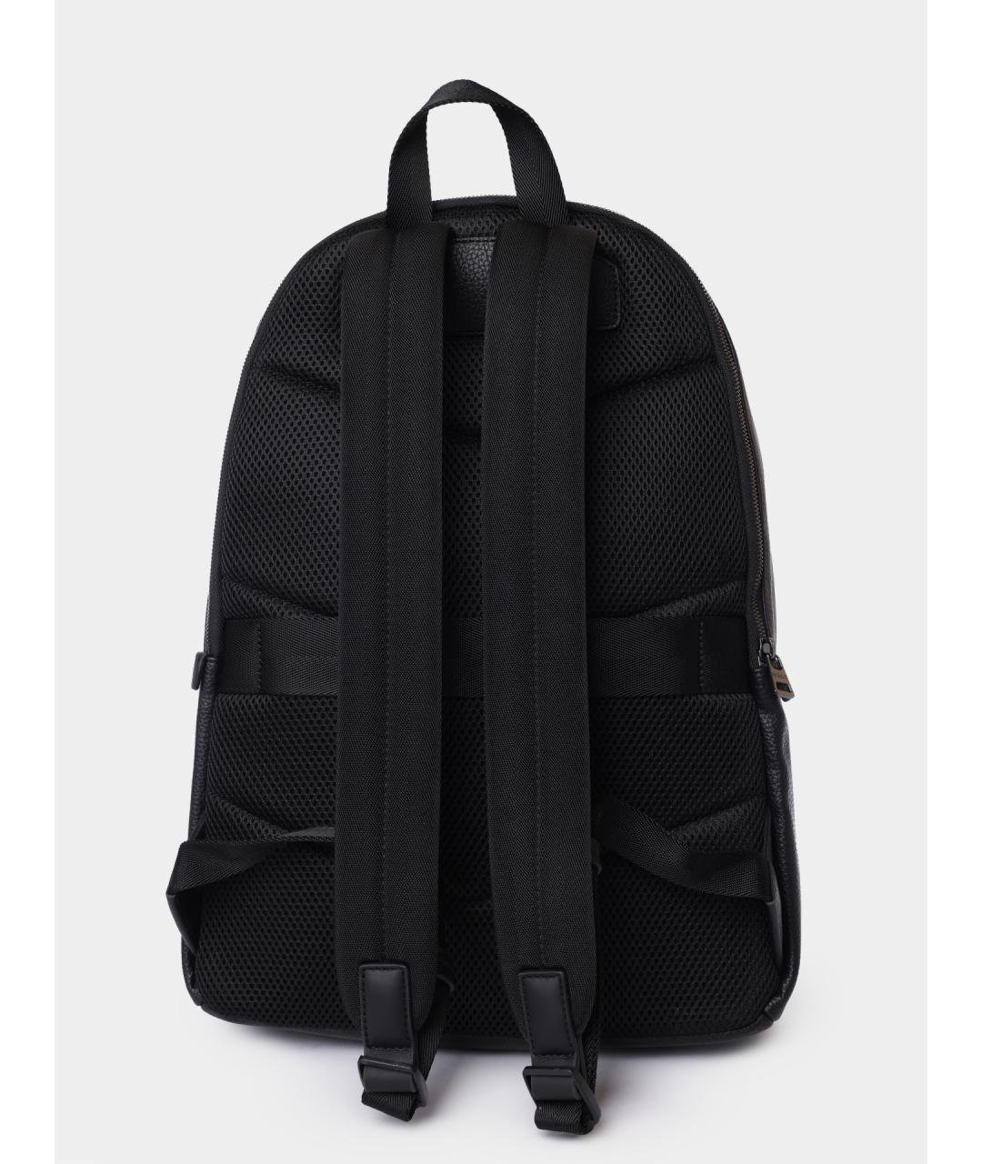 HUGO Черный рюкзак из искусственной кожи, фото 4