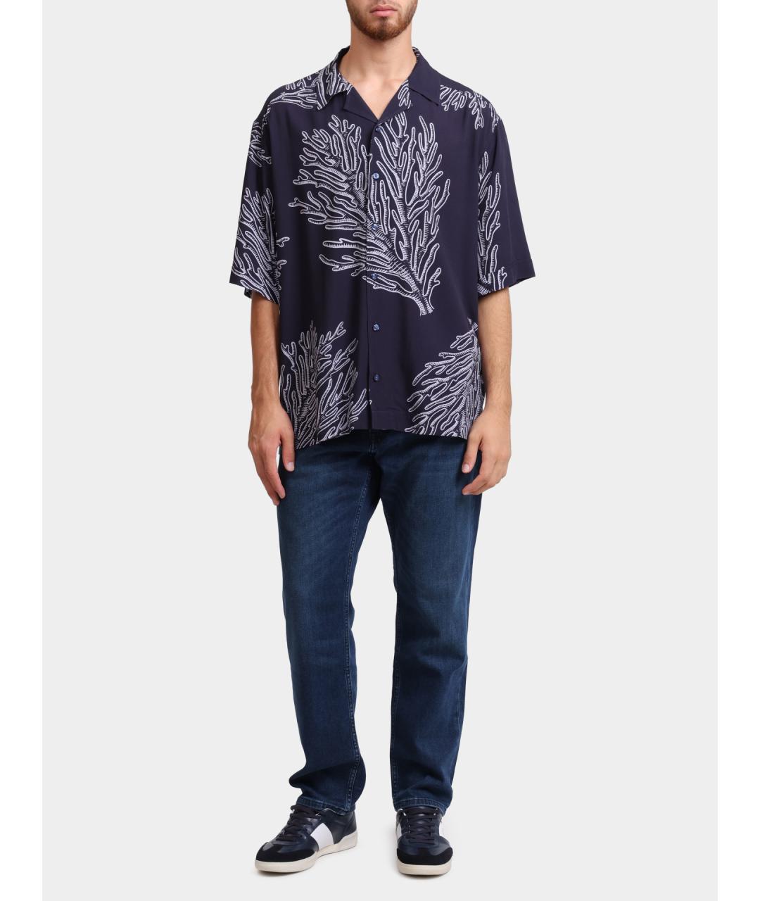 HUGO BOSS Синяя кэжуал рубашка, фото 2