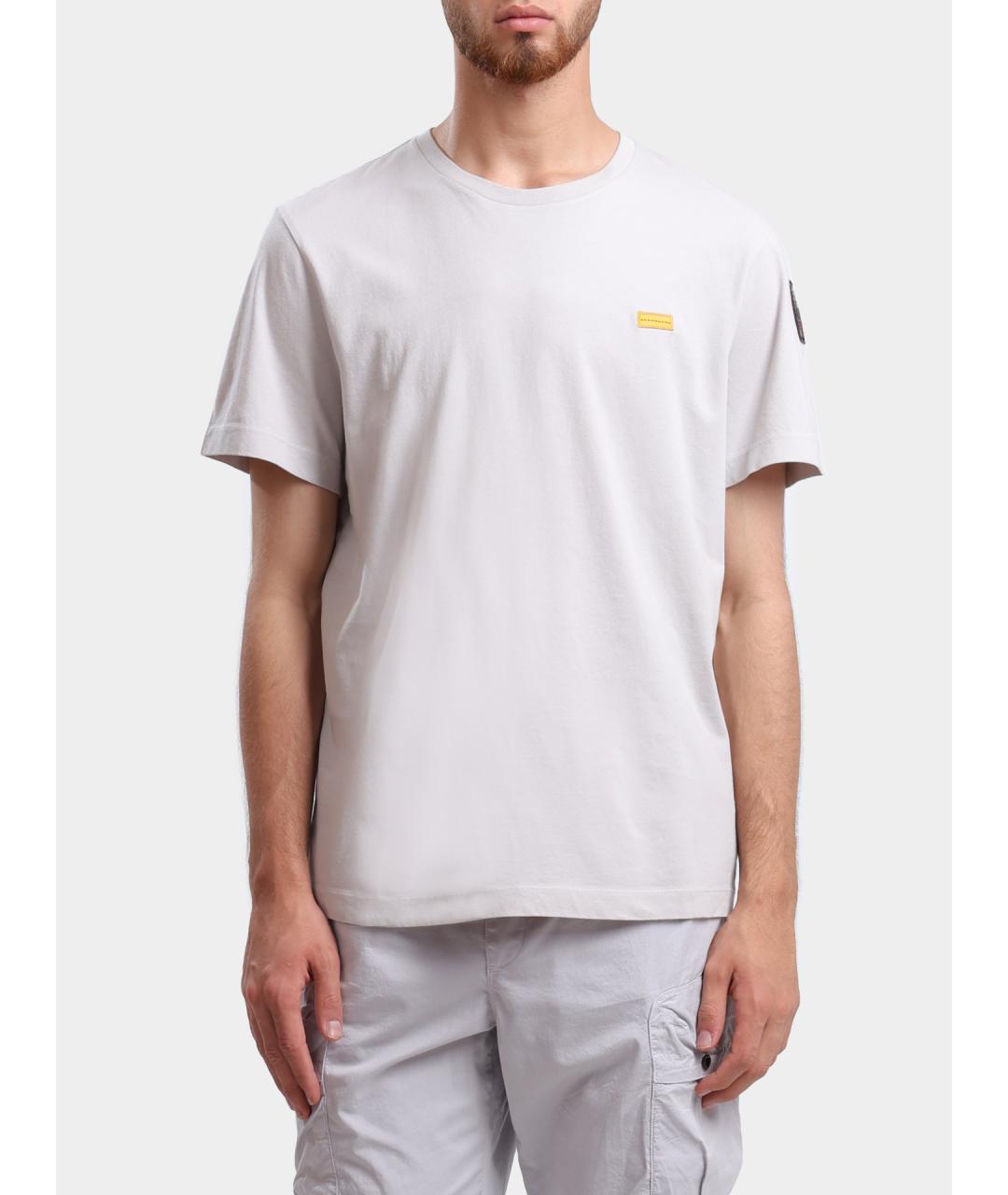 PARAJUMPERS Серая хлопковая футболка, фото 6