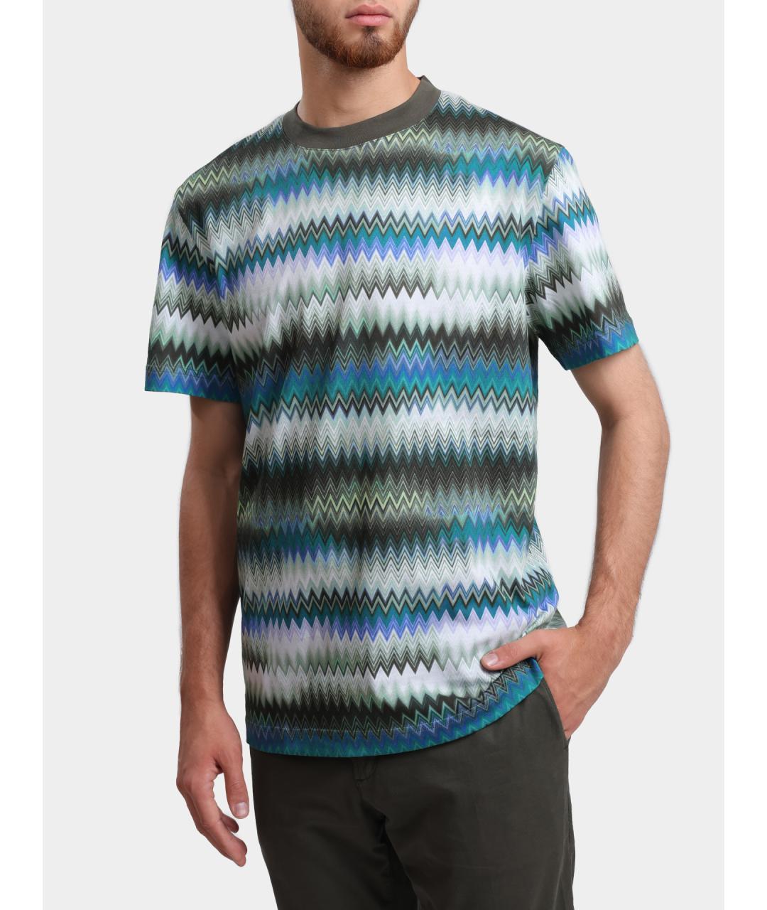 MISSONI Мульти хлопковая футболка, фото 6