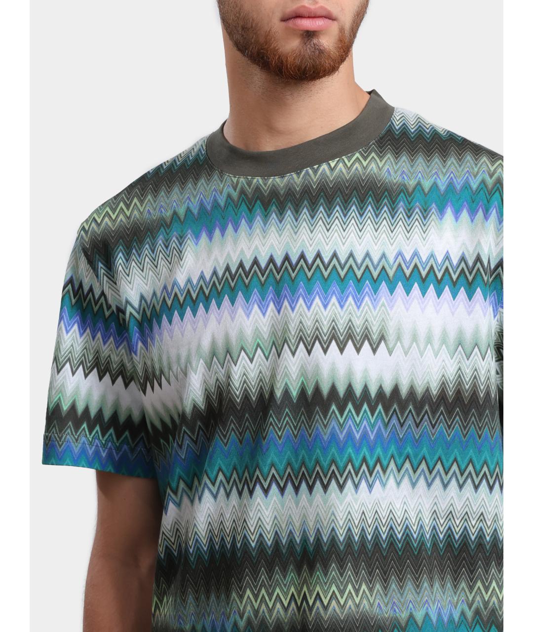 MISSONI Мульти хлопковая футболка, фото 4