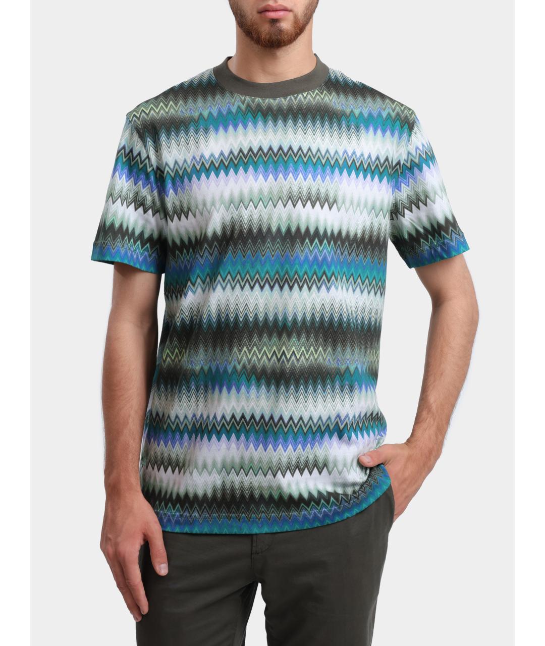 MISSONI Мульти хлопковая футболка, фото 3