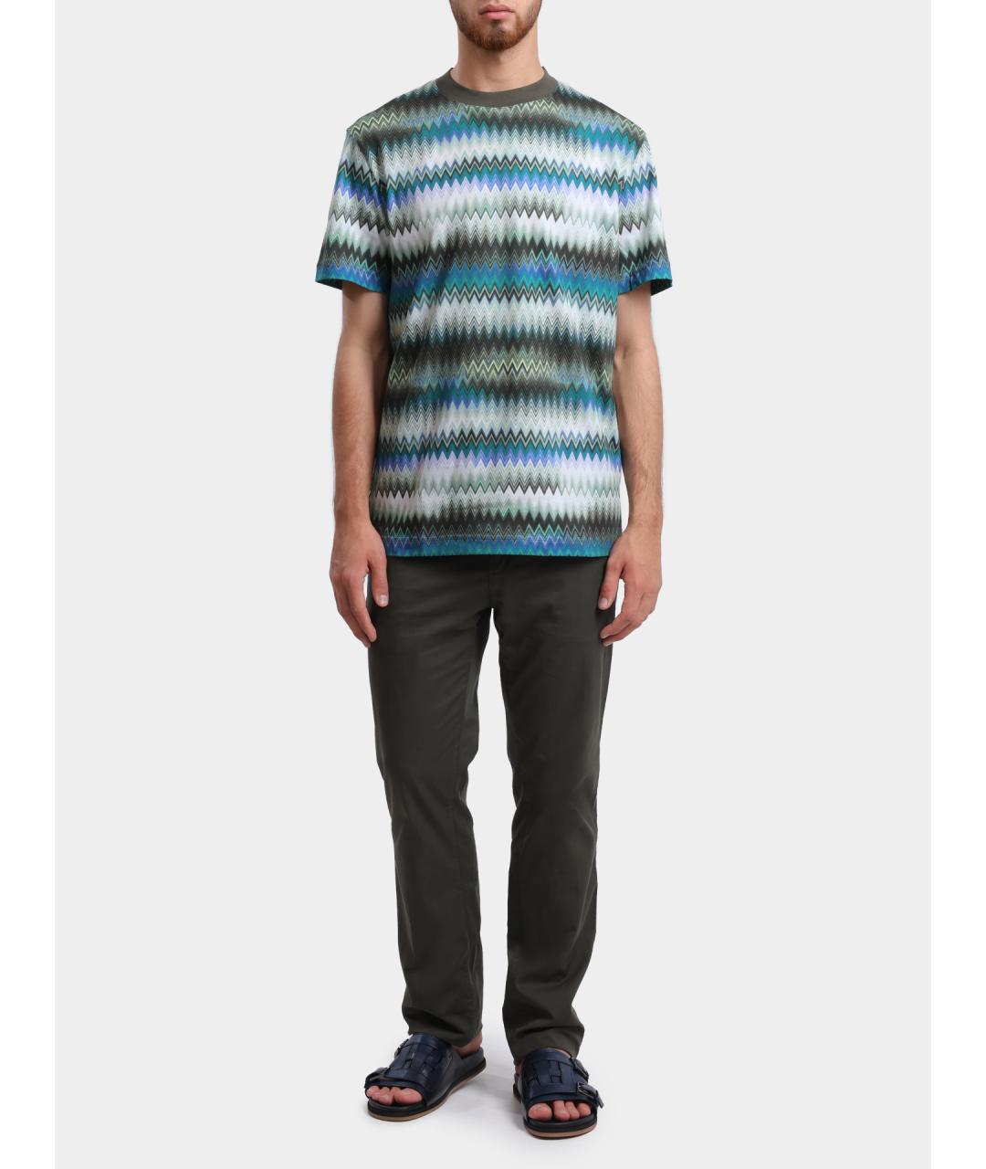 MISSONI Мульти хлопковая футболка, фото 2