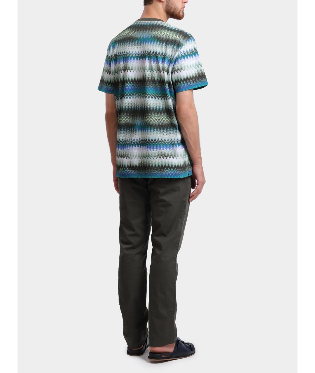 MISSONI Мульти хлопковая футболка, фото 5