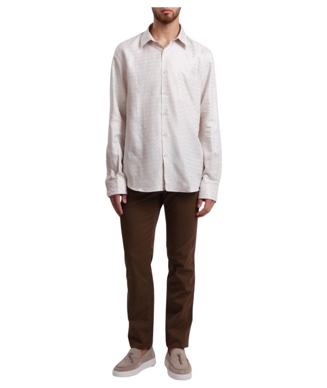 MISSONI Бежевая хлопковая кэжуал рубашка, фото 1