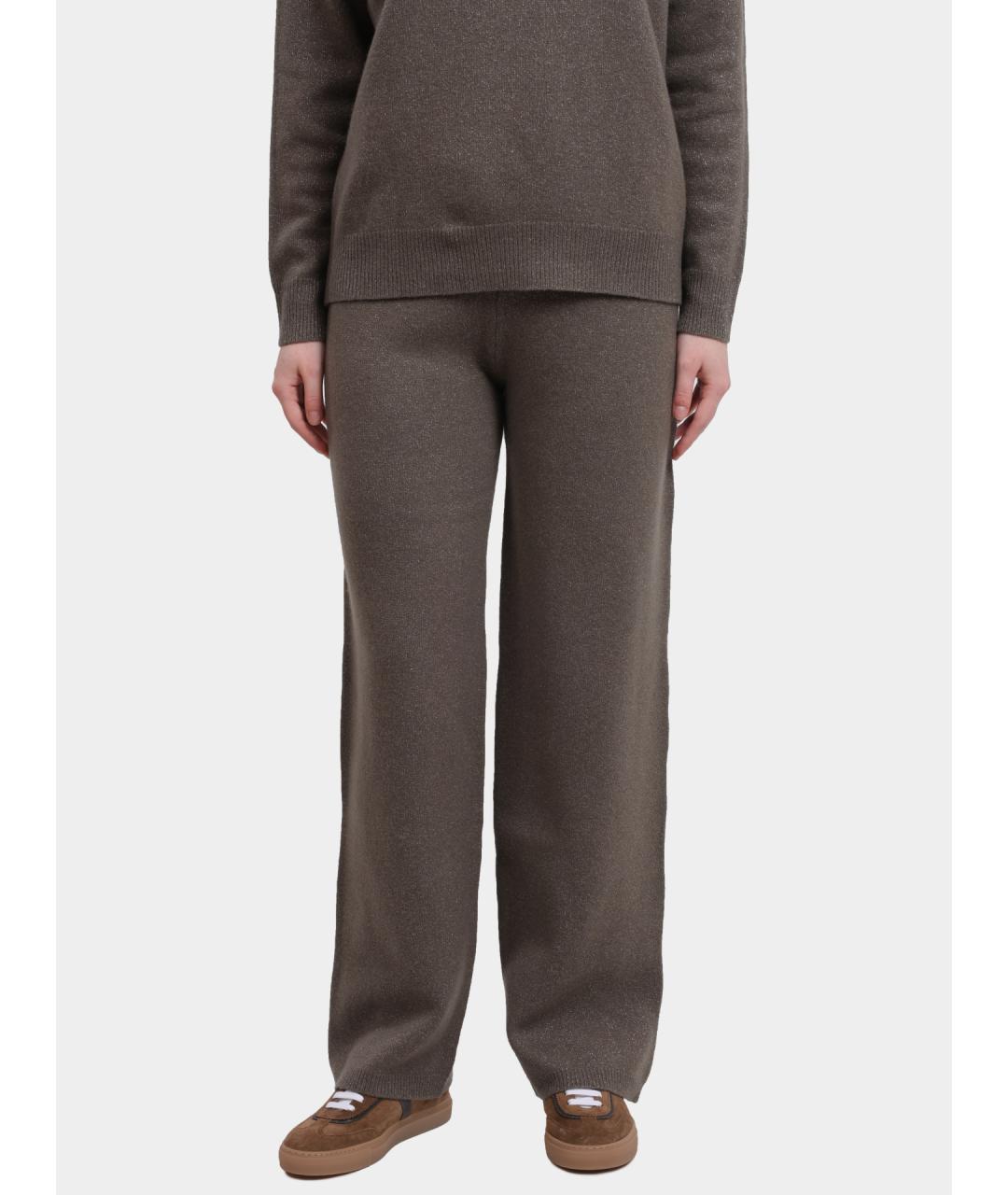 PESERICO Хаки шерстяные прямые брюки, фото 6