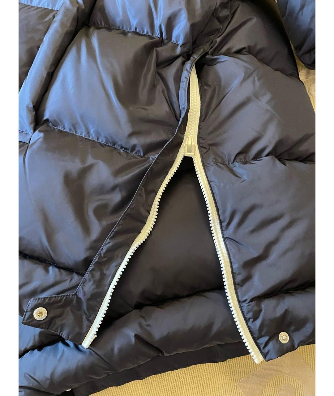 EMPORIO ARMANI Темно-синий полиэстеровый пуховик, фото 6