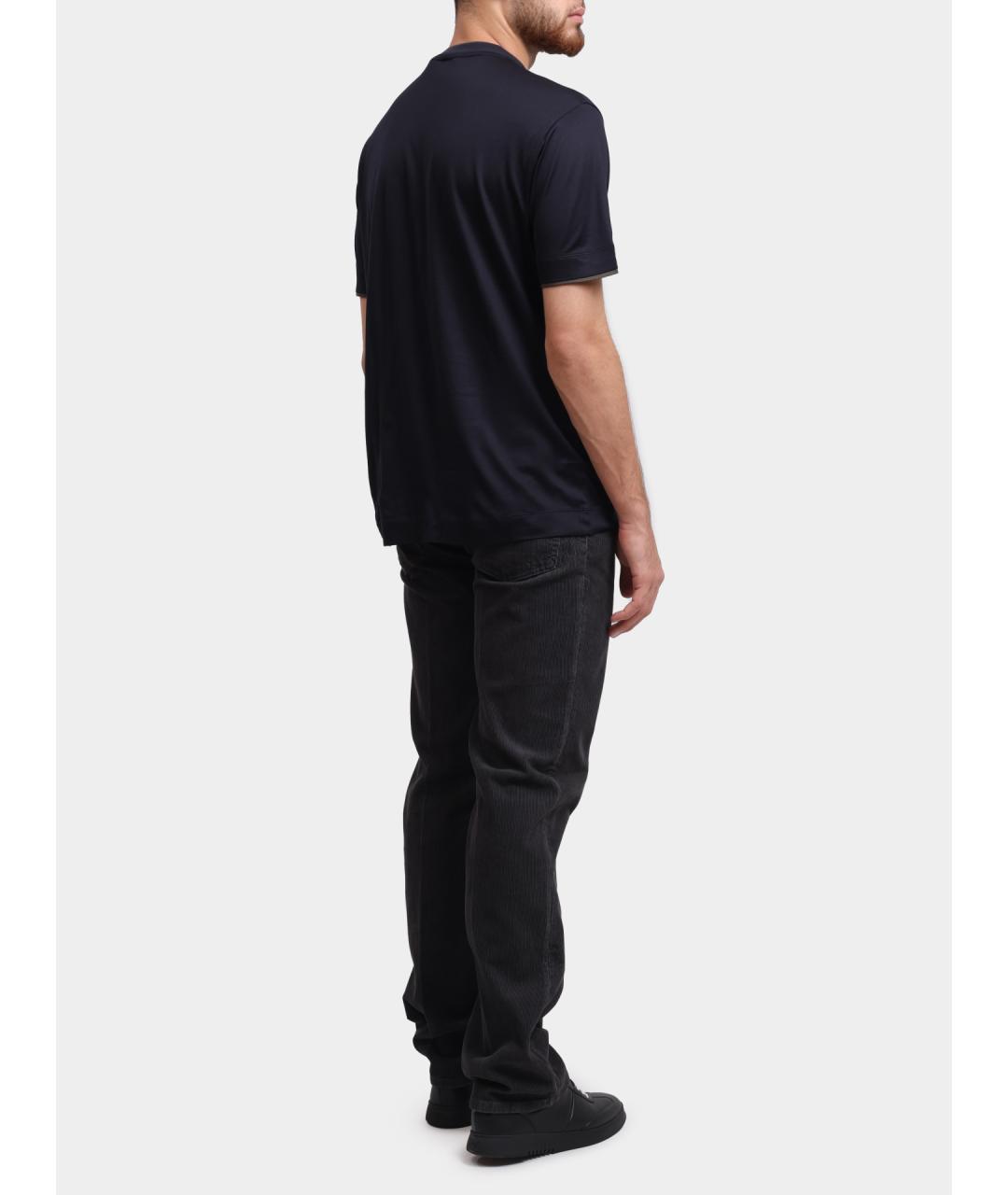 EMPORIO ARMANI Синяя футболка, фото 4