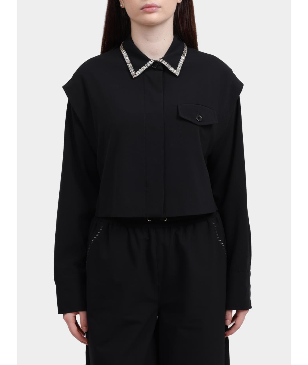 LIU JO Черная полиэстеровая рубашка, фото 2
