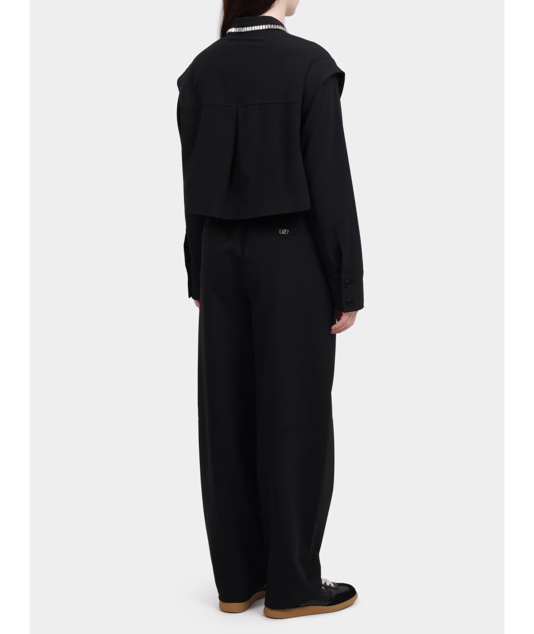 LIU JO Черная полиэстеровая рубашка, фото 6