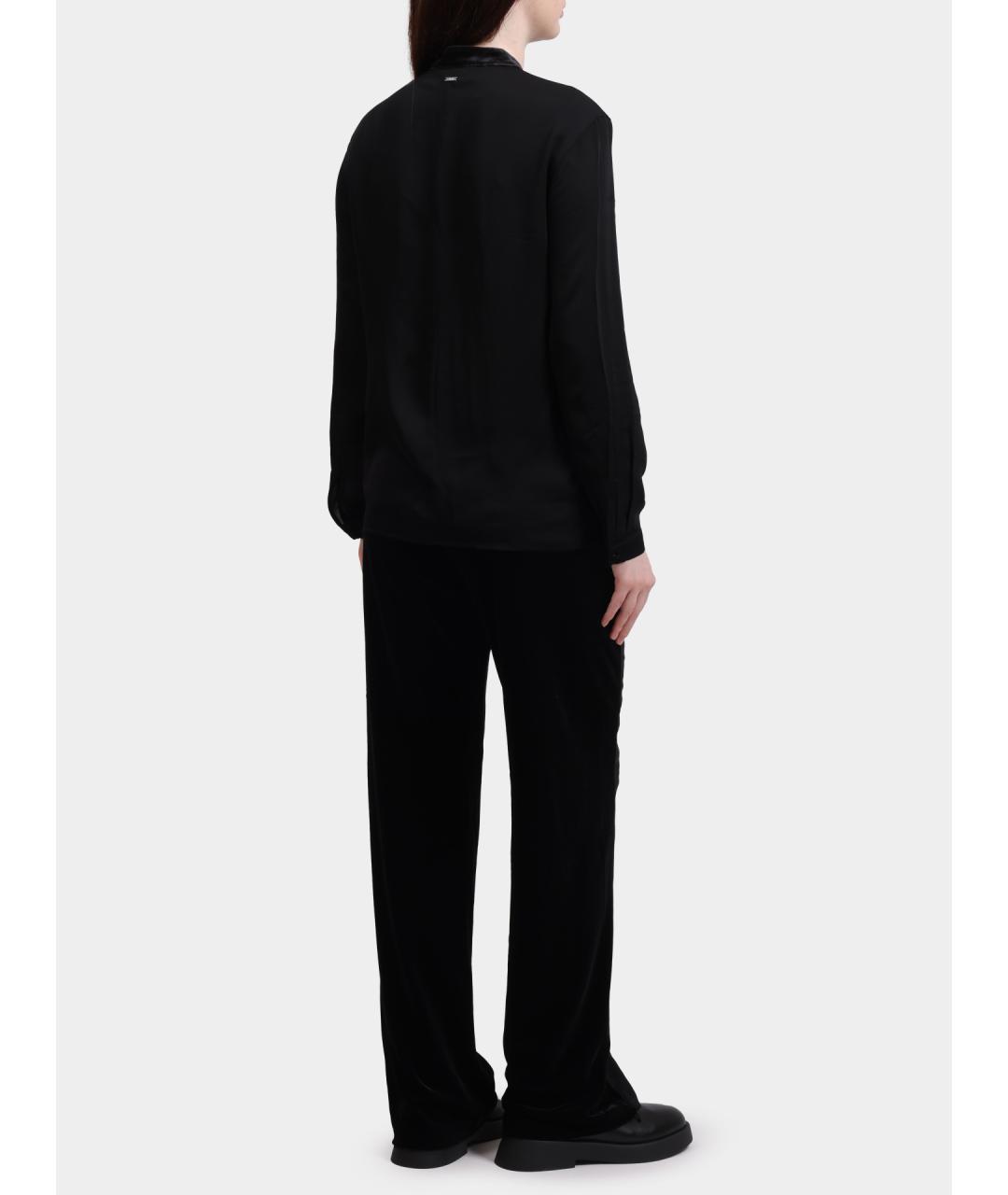 ARMANI EXCHANGE Черная вискозная рубашка, фото 4