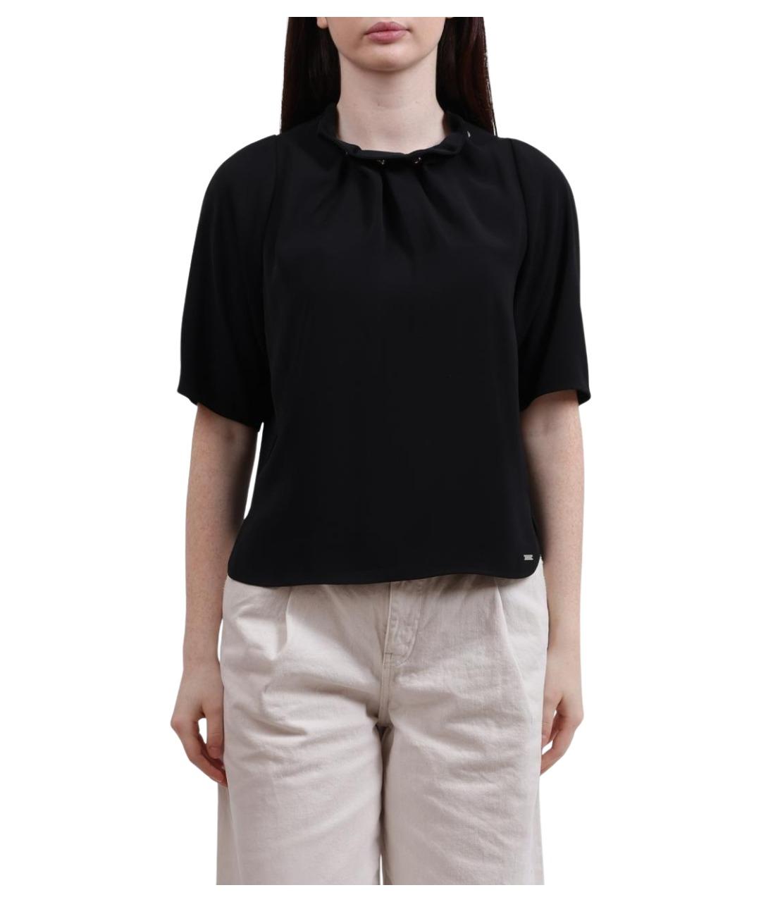 ARMANI EXCHANGE Черная полиэстеровая блузы, фото 1