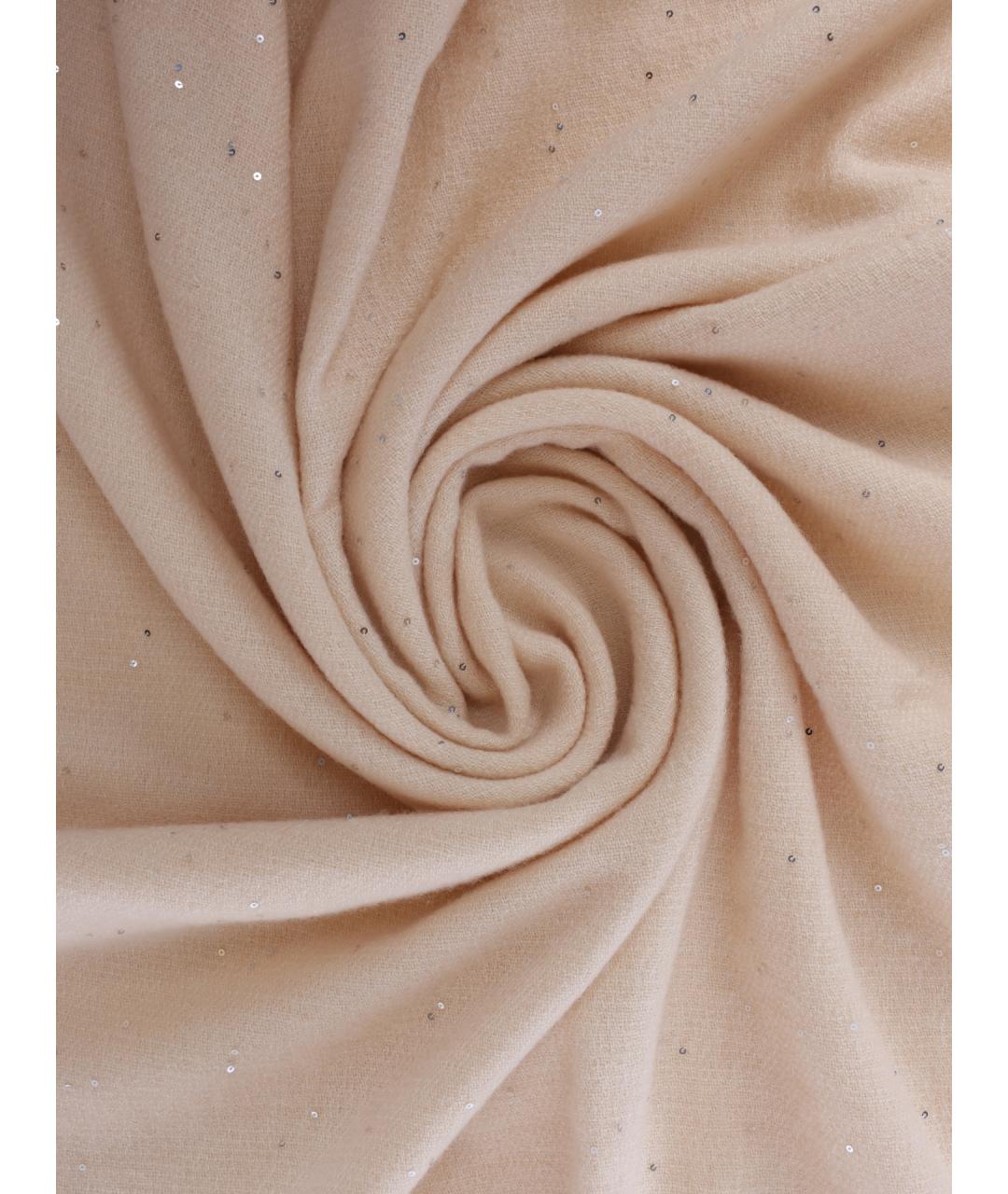 PESERICO Бежевый шерстяной шарф, фото 2