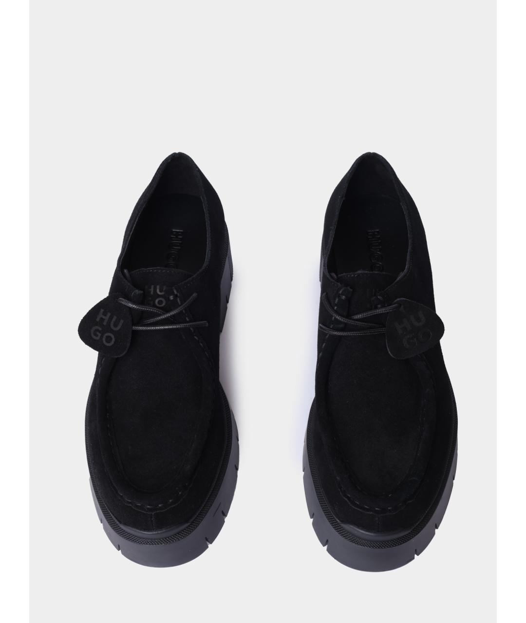 HUGO Черные замшевые лоферы, фото 3