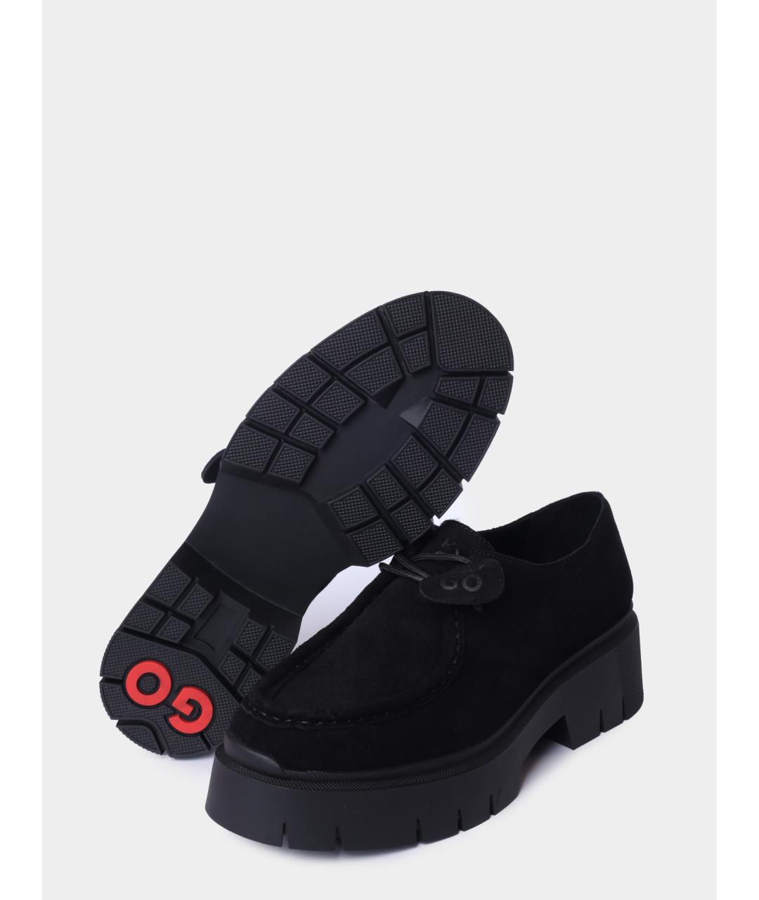 HUGO Черные замшевые лоферы, фото 4