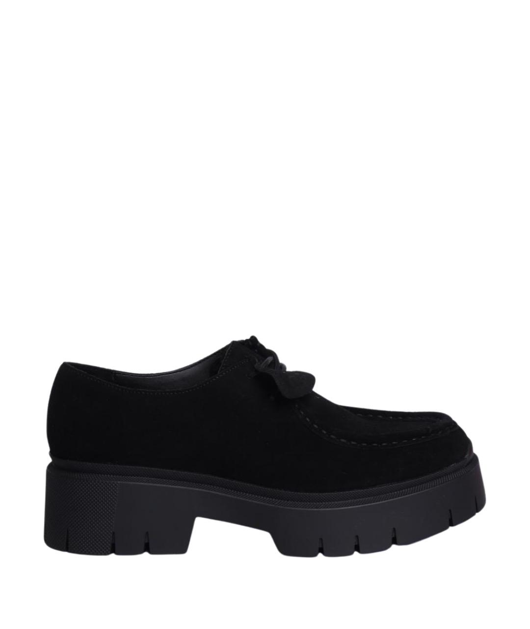 HUGO Черные замшевые лоферы, фото 1